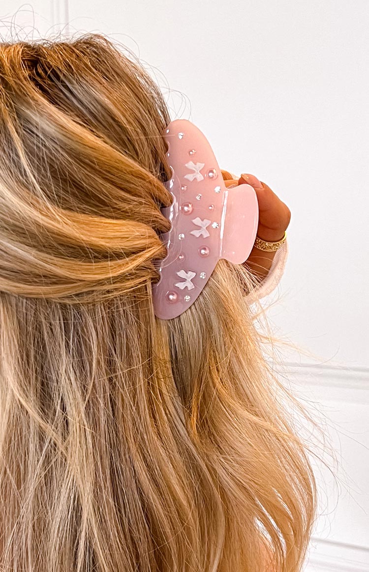 Jan Pink Claw Clip Image