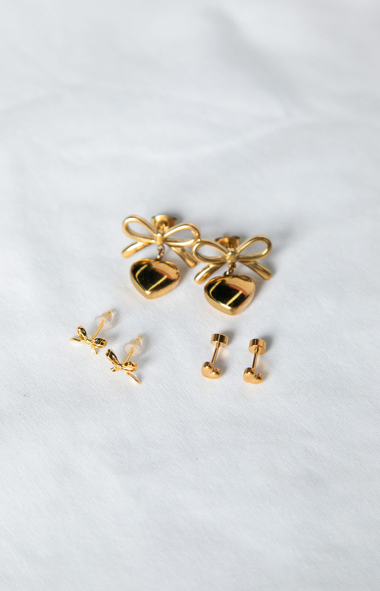 Rianne Gold Earrings 3 Pack (FREE over $130) Image