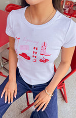 Self Love Club White Tee Image
