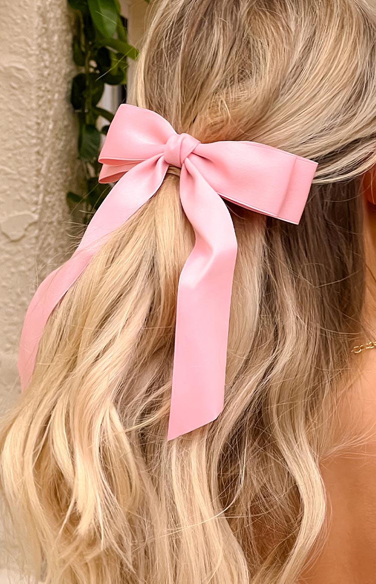 Whimsy Willow Pink Bow Hair Clip (FREE over $110) Image