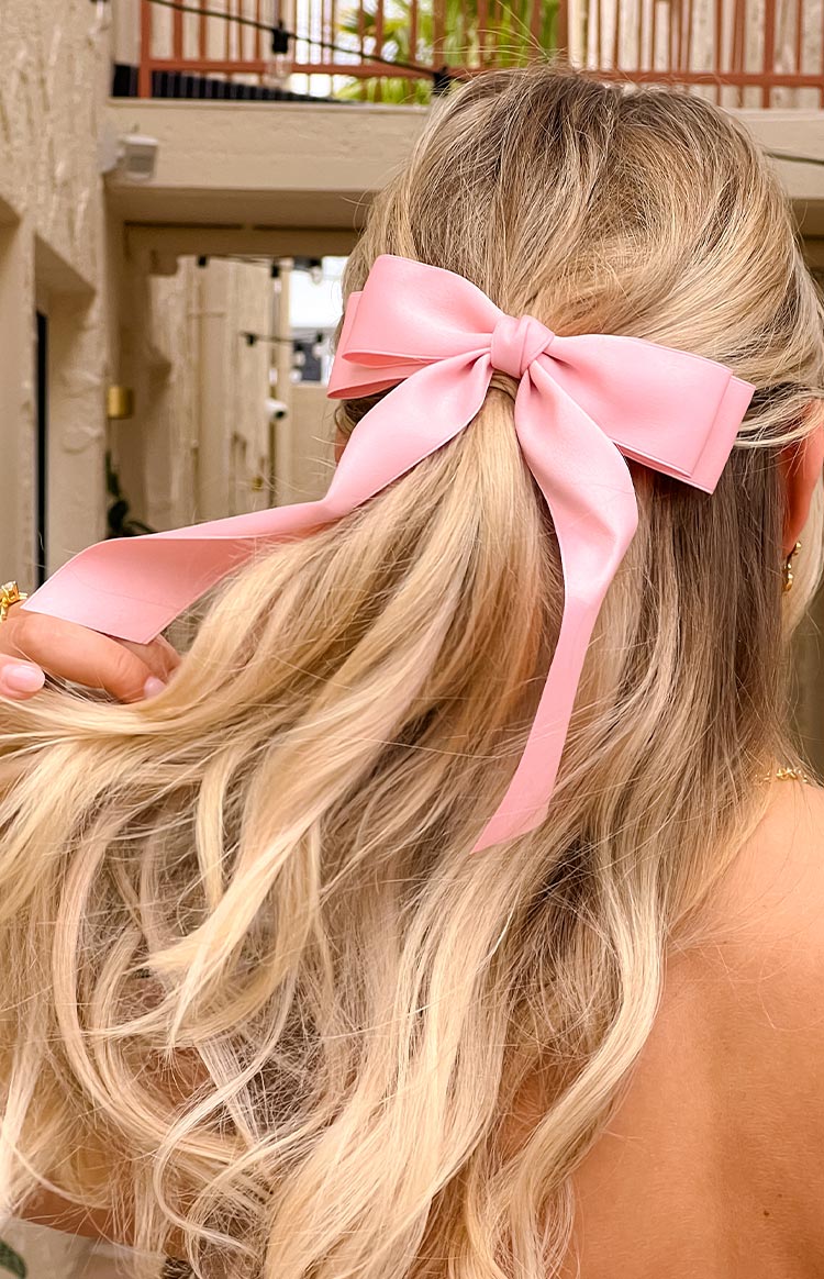 Whimsy Willow Pink Bow Hair Clip (FREE over $110) Image