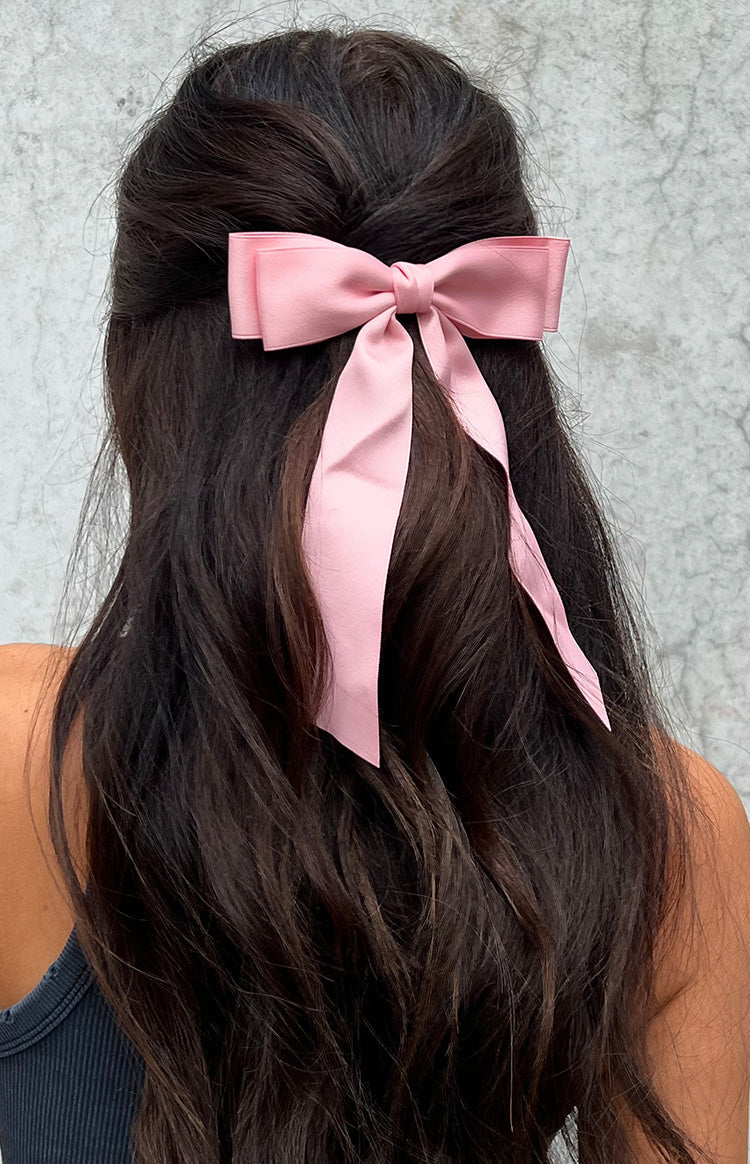 Whimsy Willow Pink Bow Hair Clip (FREE over $110) Image