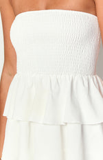 Zeke White Strapless Mini Dress Image