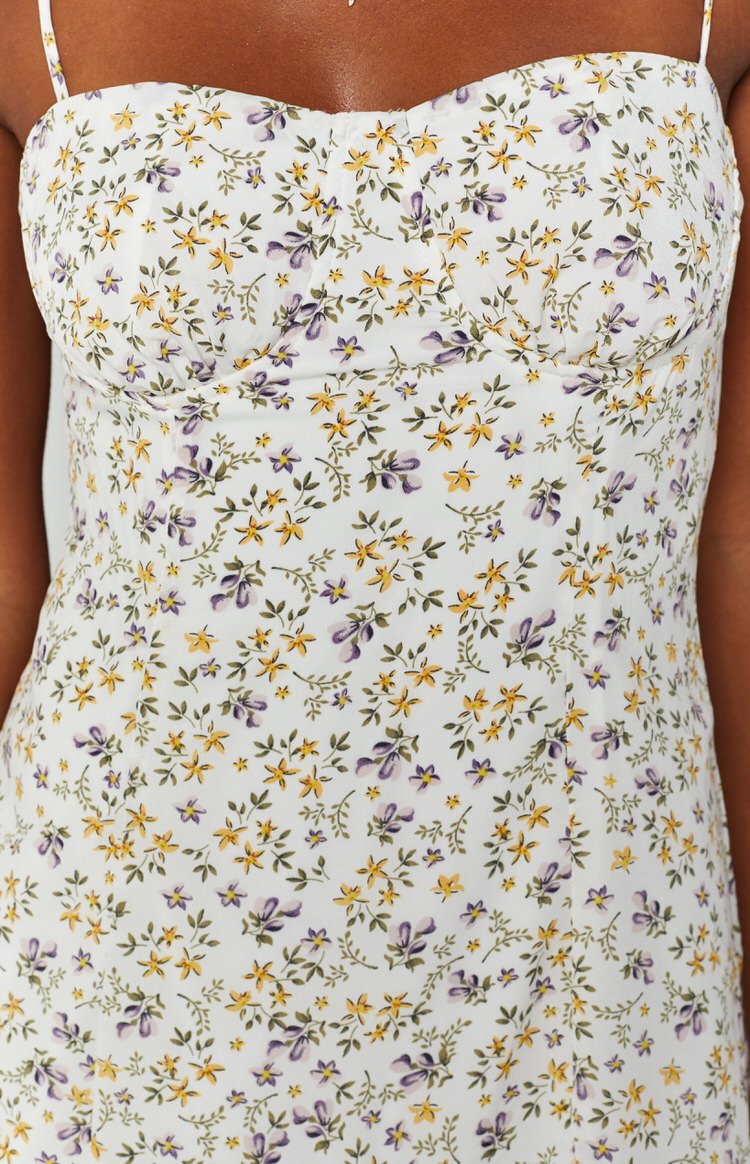 Zhara Dress White Floral Image