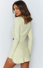 All Mine Long Sleeve Knit Crop Yellow Image