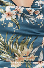 Aluna Slip Dress Satin Floral Image