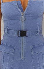Don't Play Games Playsuit Denim Image