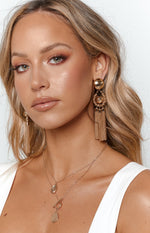 Eclat Empress Party Tassel Earrings Gold Image