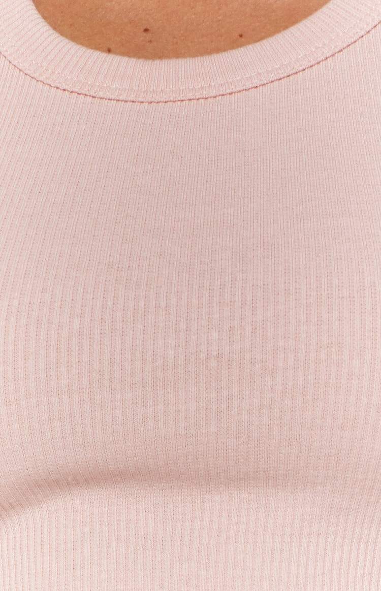Eliza Ribbed Dress Pink Image