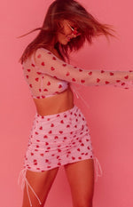 Fall In Love Festival Skirt Pink Image