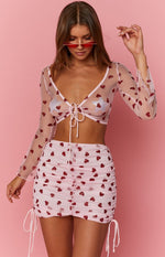 Fall In Love Festival Skirt Pink Image