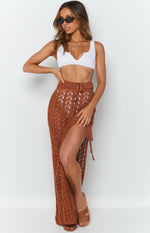 One Door Opens Crochet Skirt Mocha Image