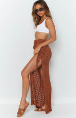 One Door Opens Crochet Skirt Mocha Image