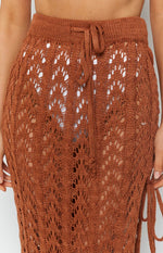 One Door Opens Crochet Skirt Mocha Image