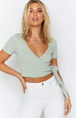 Pascal Wrap Top Green Image