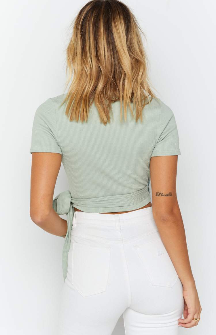 Pascal Wrap Top Green Image