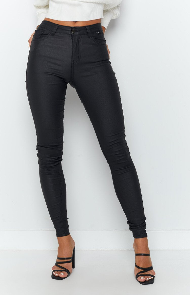 Rolling Stone Skinny Jeans Black Image