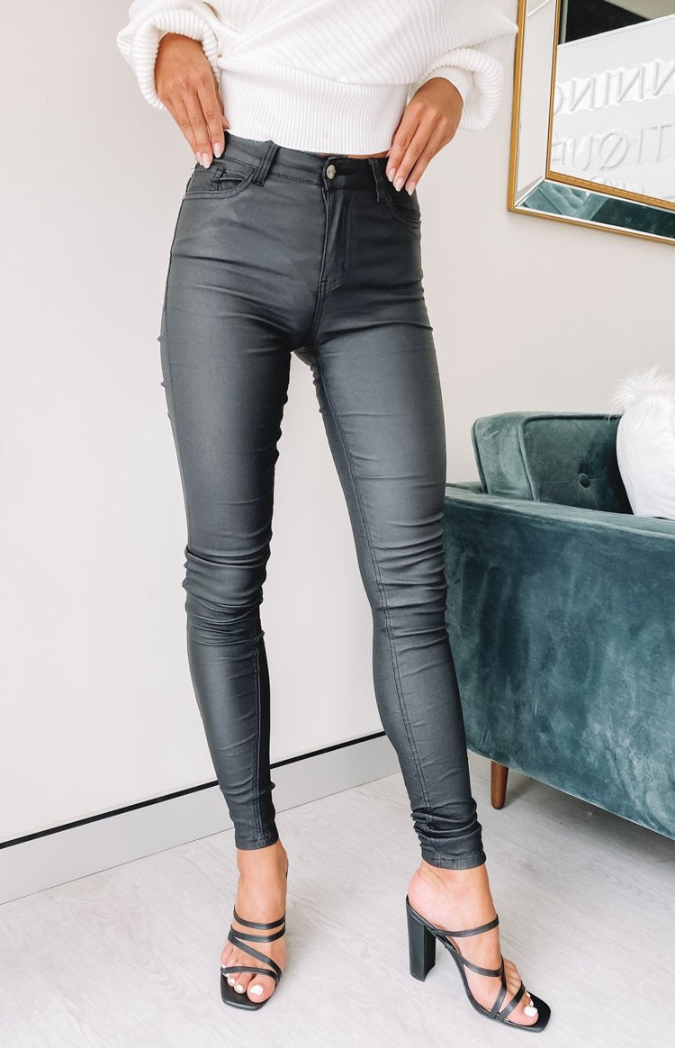 Rolling Stone Skinny Jeans Black Image