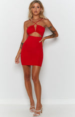 Thinking Out Loud Mini Dress Red Image