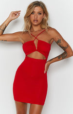 Thinking Out Loud Mini Dress Red Image