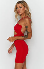 Thinking Out Loud Mini Dress Red Image
