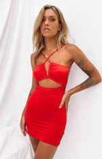 Thinking Out Loud Mini Dress Red Image