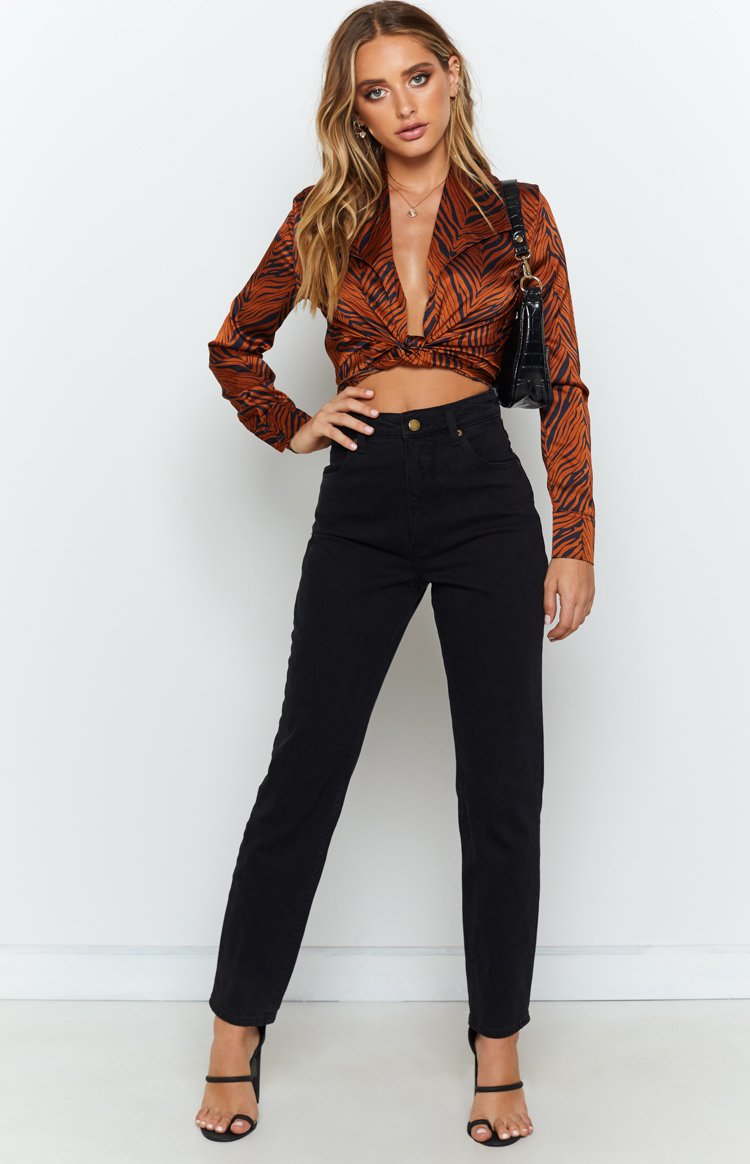 Tuscan Sun Blouse Bronze Tiger Image