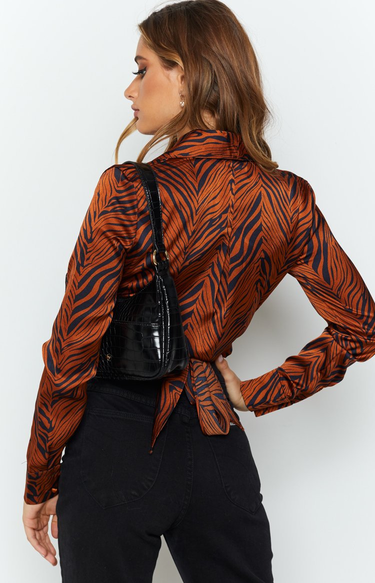 Tuscan Sun Blouse Bronze Tiger Image