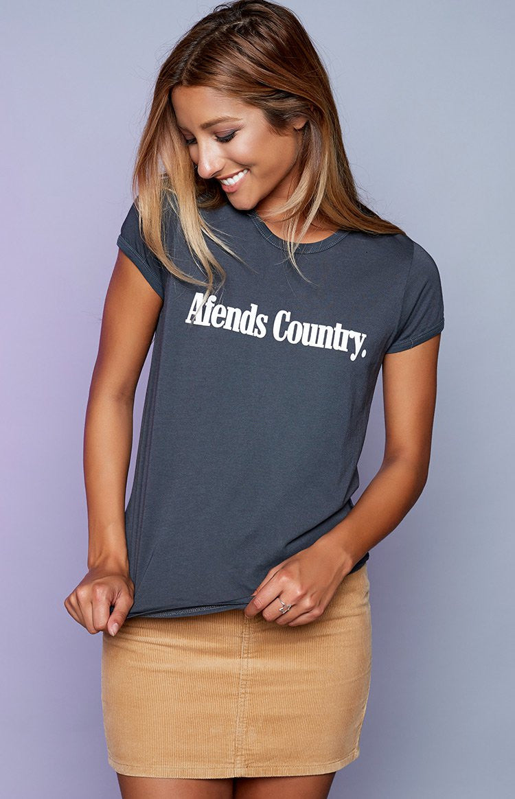 Afends AC II Tee Faded Black Image