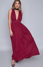 Aurora Maxi Dress Raspberry Image