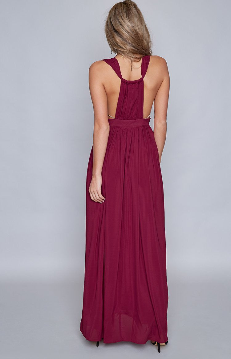 Aurora Maxi Dress Raspberry Image