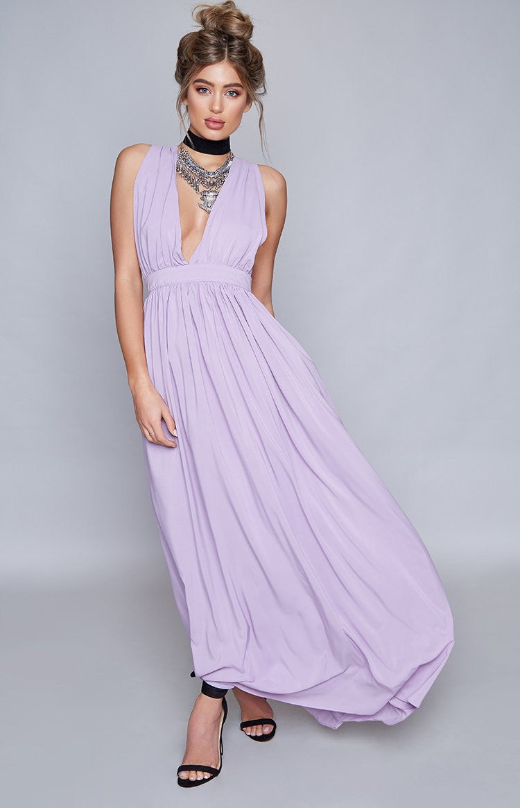 Aurora Maxi Dress Lilac Image