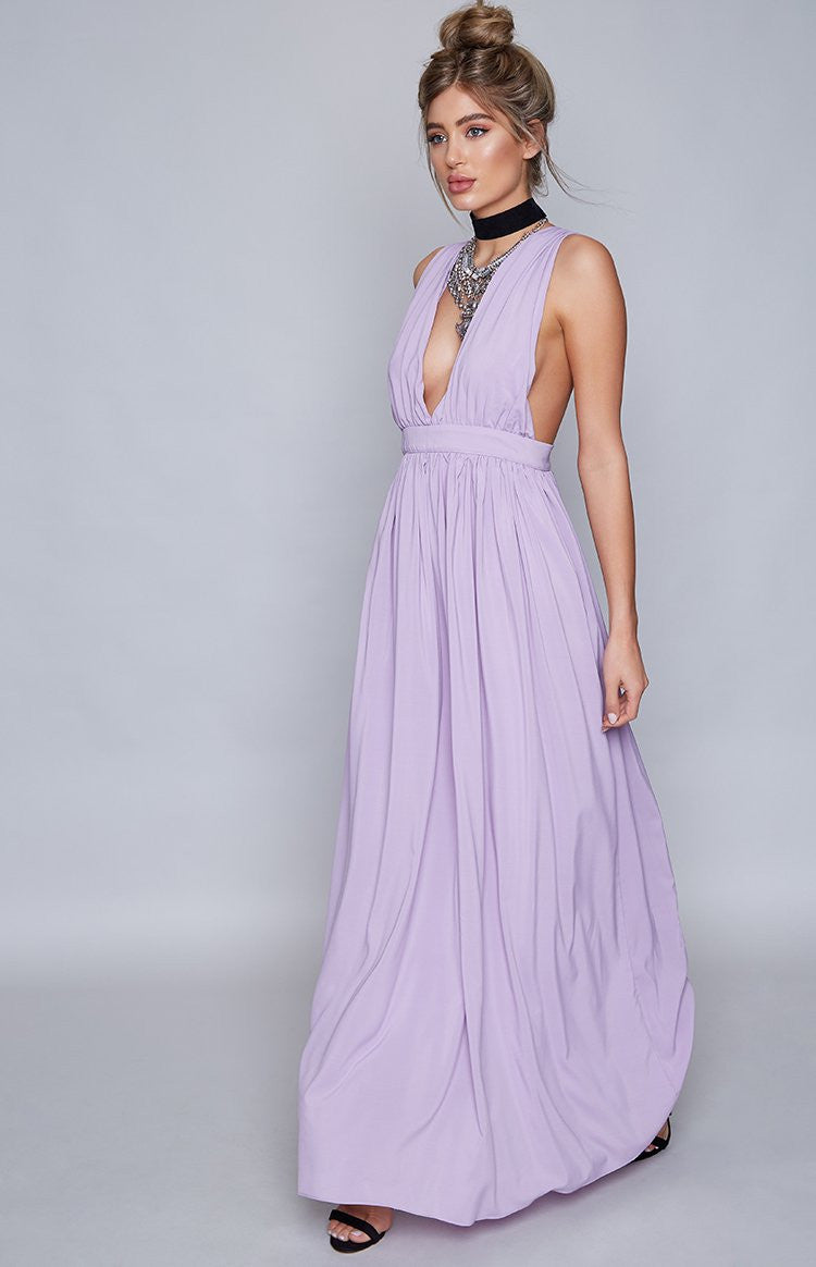 Aurora Maxi Dress Lilac Image