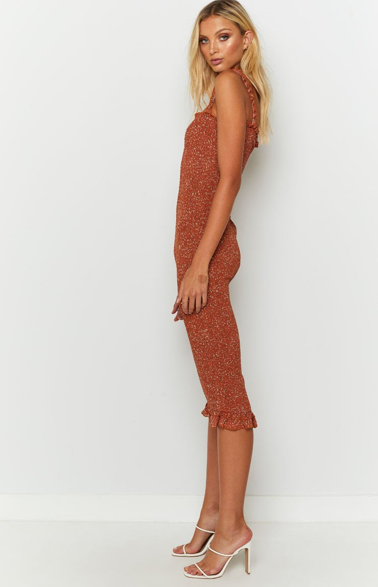 Bexley Midi Dress Rust Image