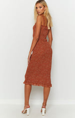 Bexley Midi Dress Rust Image
