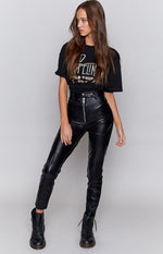 Twiin Silent Biker Pants Black Image