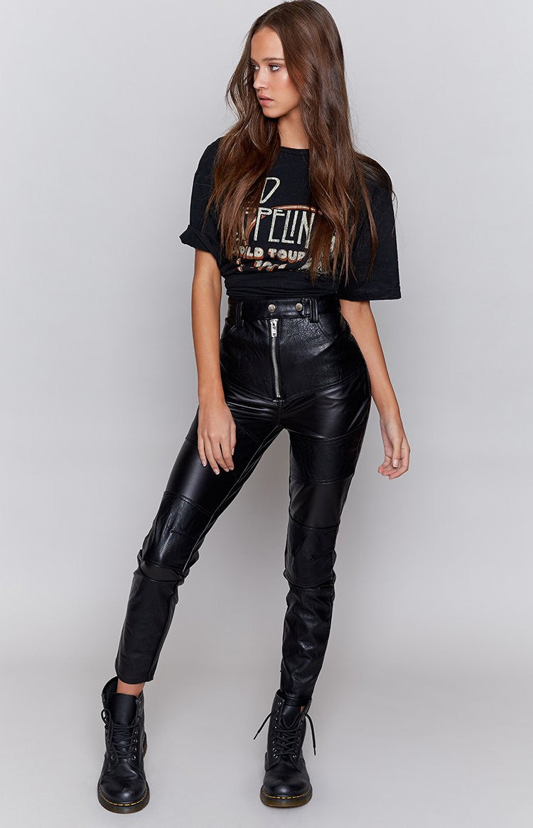 Twiin Silent Biker Pants Black Image