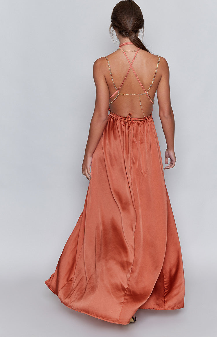 Pandora Maxi Dress Rust Image