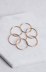 Sequence Hair Rings Gold Image