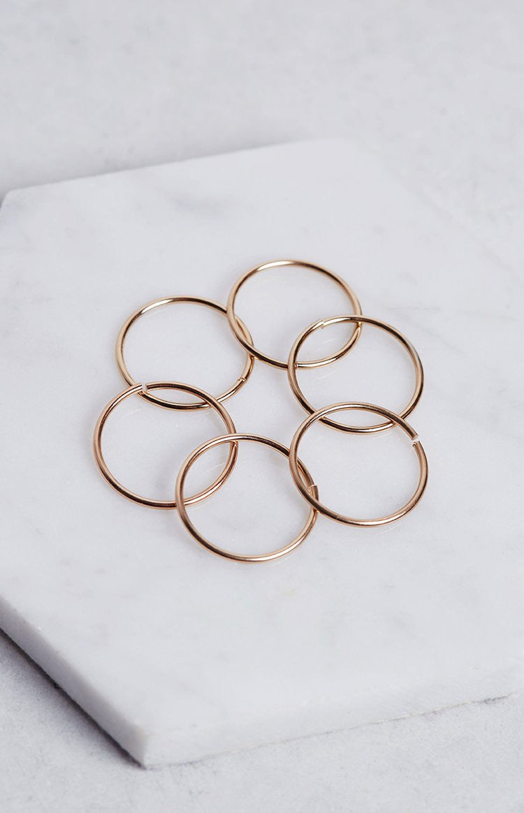 Sequence Hair Rings Gold Image