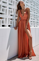 Pandora Maxi Dress Rust Image