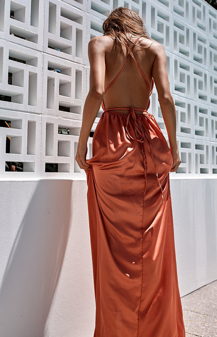 Pandora Maxi Dress Rust Image