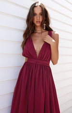 Aurora Maxi Dress Raspberry Image