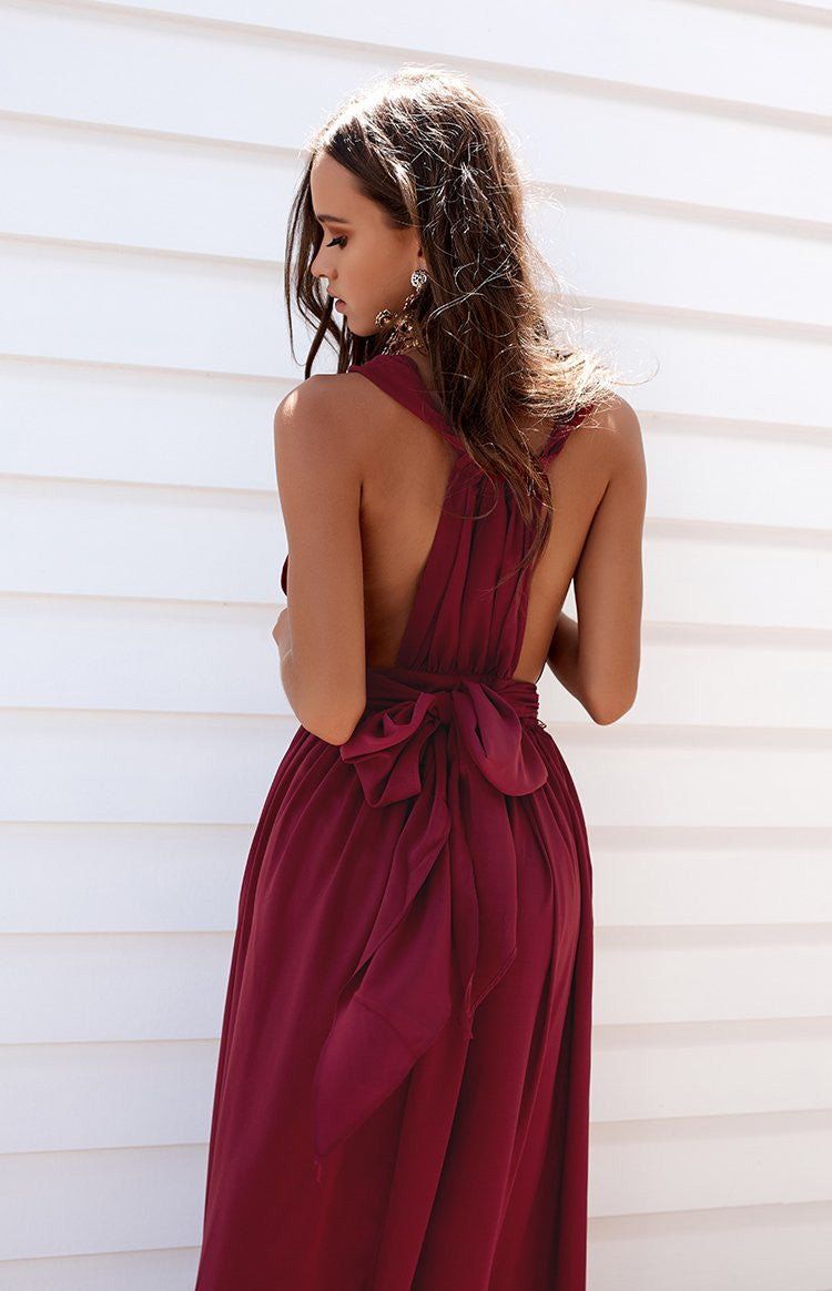 Aurora Maxi Dress Raspberry Image
