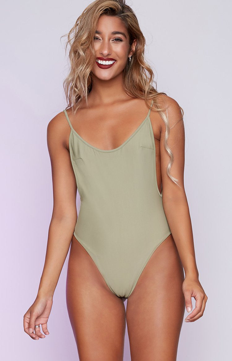 9.0 Swim Zuri One Piece Khaki Image