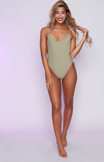 9.0 Swim Zuri One Piece Khaki Image