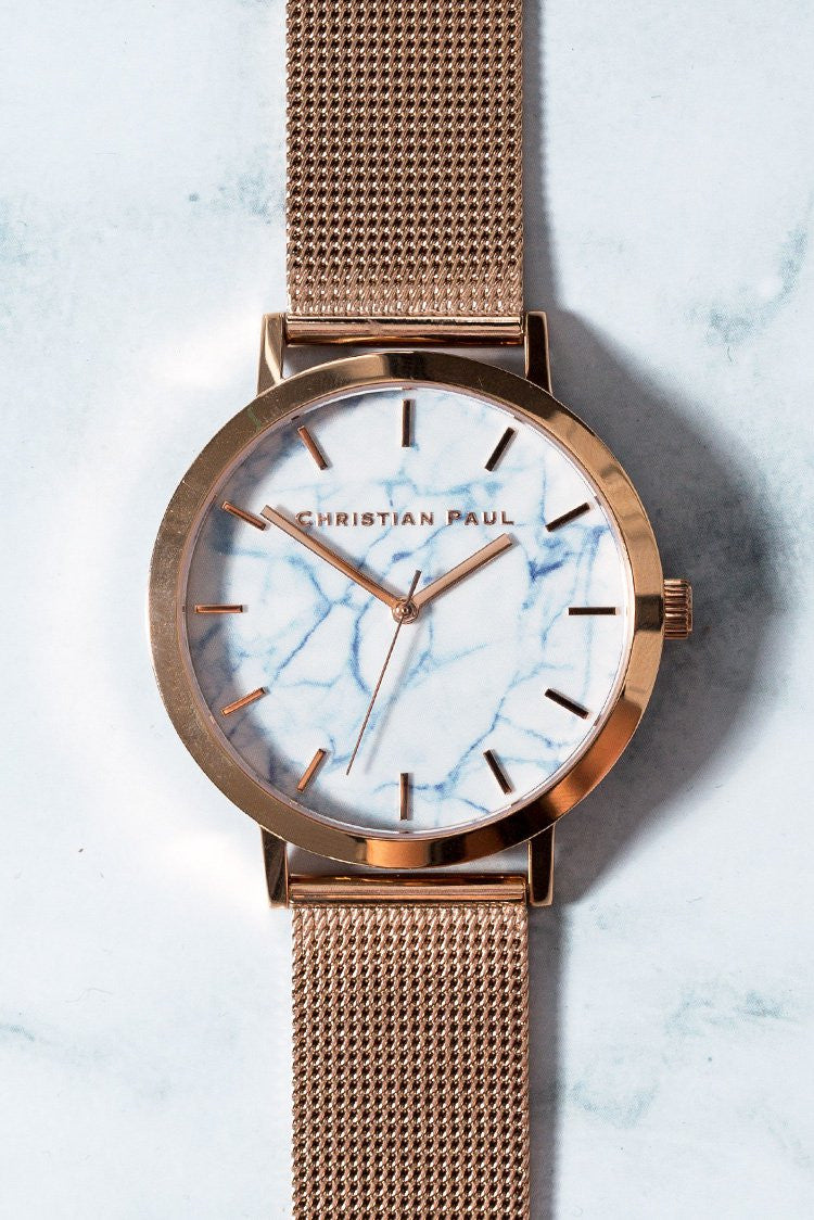 Christian Paul Whitehaven Marble Mesh 43mm Watch Image