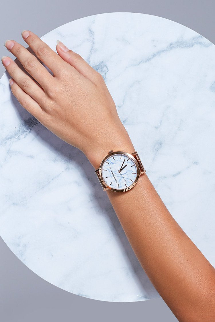 Christian Paul Whitehaven Marble Mesh 43mm Watch Image
