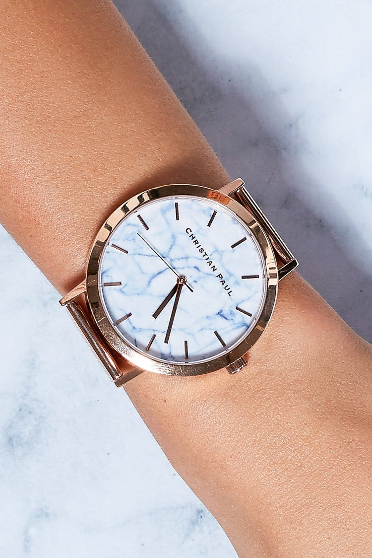 Christian Paul Whitehaven Marble Mesh 43mm Watch Image