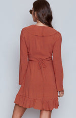 MinkPink Annabel Ruffle Wrap Dress Image